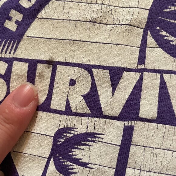 Vintage 90s Hurricane Andrew Florida Souvenir Miami Single Stitch Tshirt XL - Picture 5 of 10